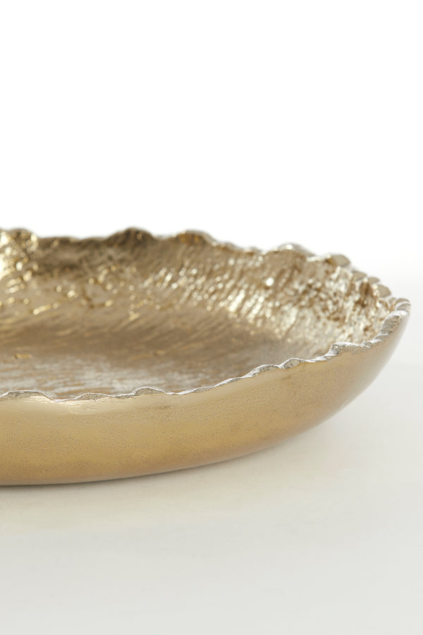 Ripple Plate in Brushed Gold