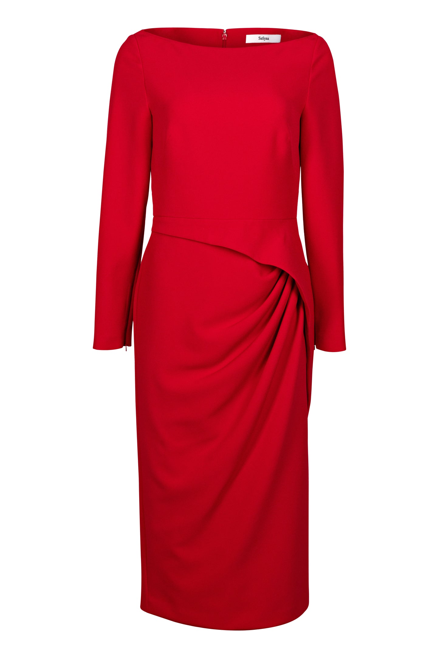 Craina Crimson Midi Dress