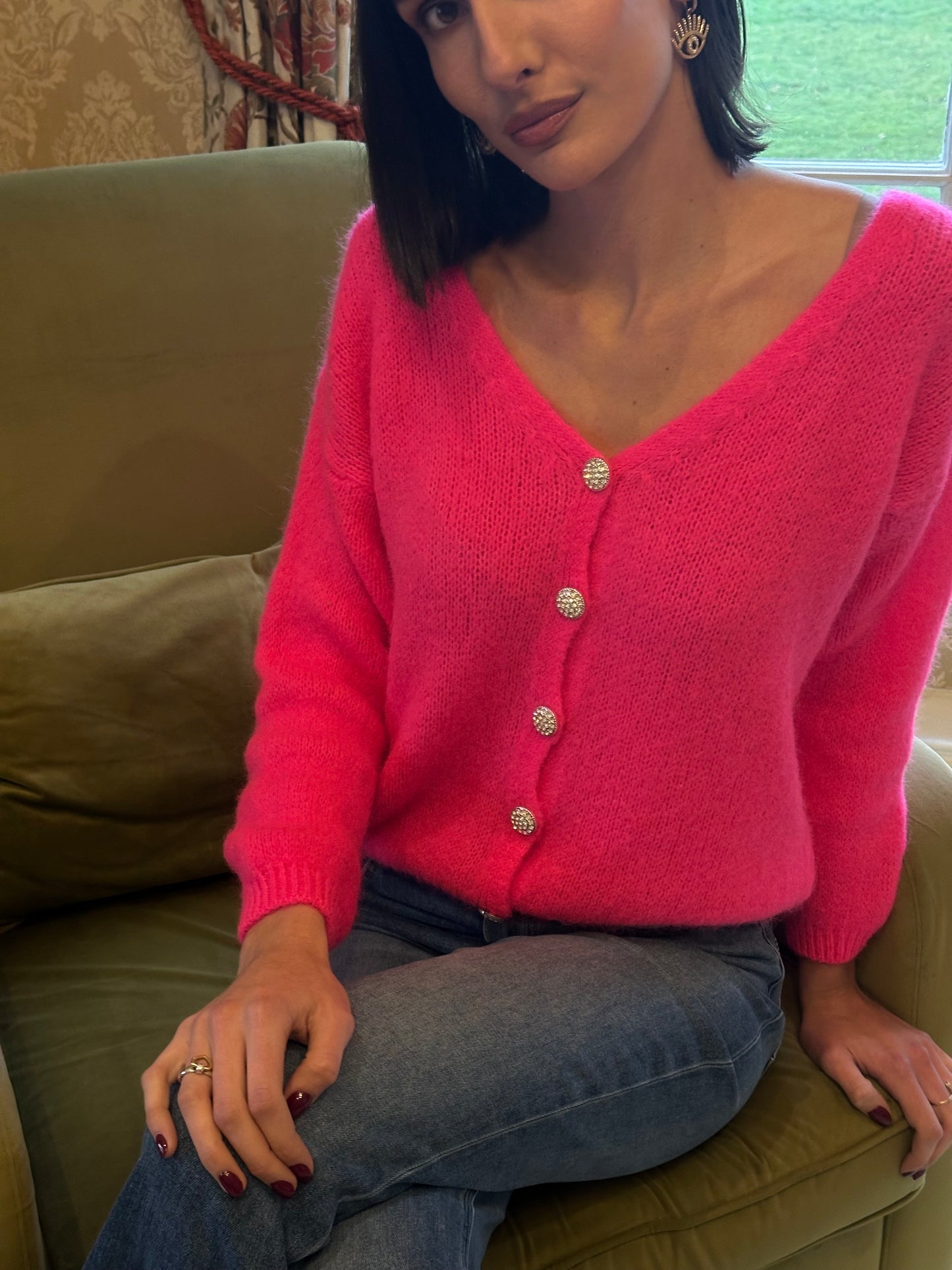 The Gabrielle Crystal Cardigan