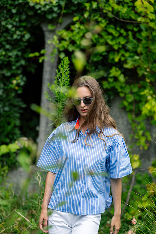 The Blue Pinstripe Shirt