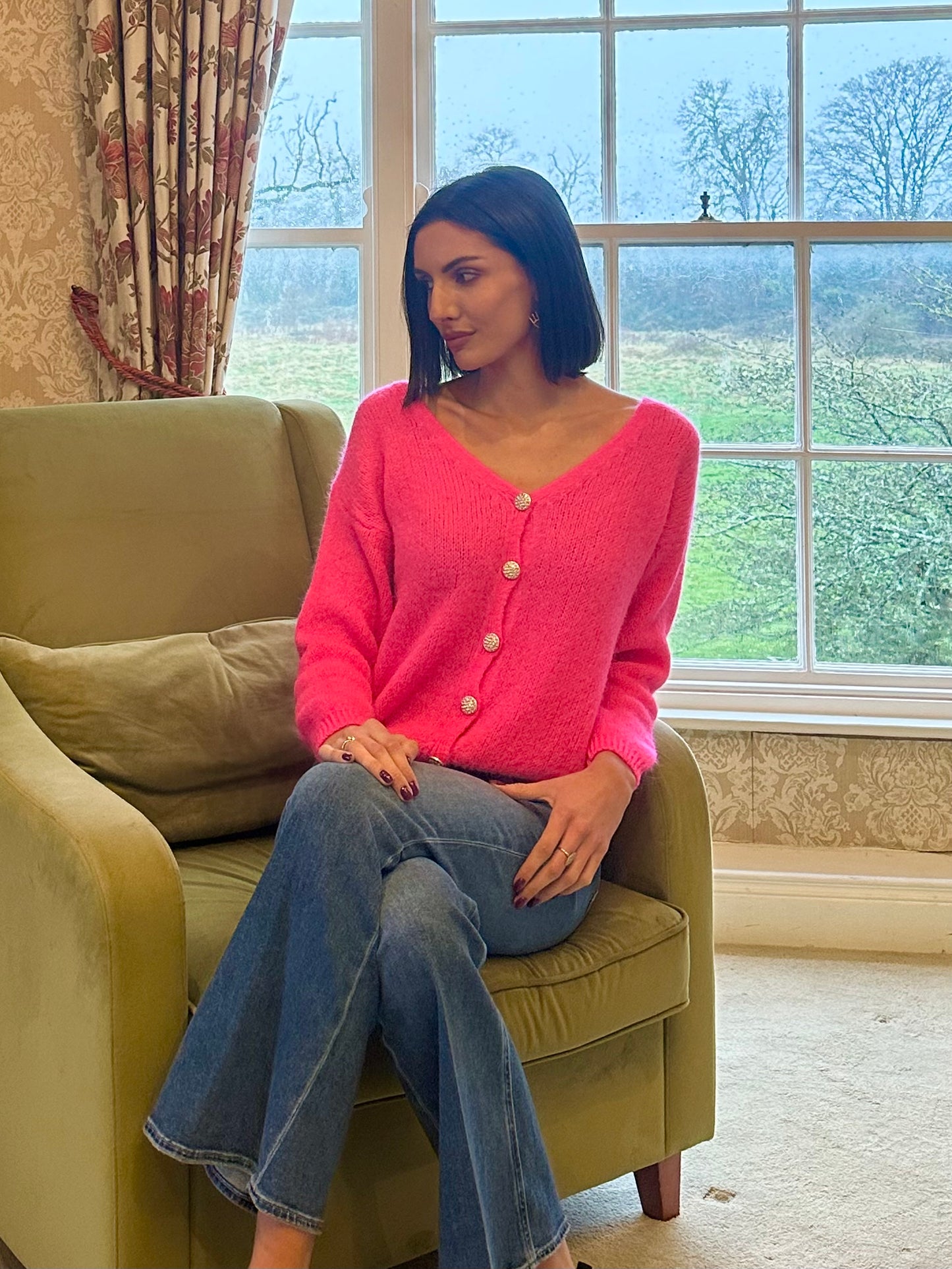 The Gabrielle Crystal Cardigan