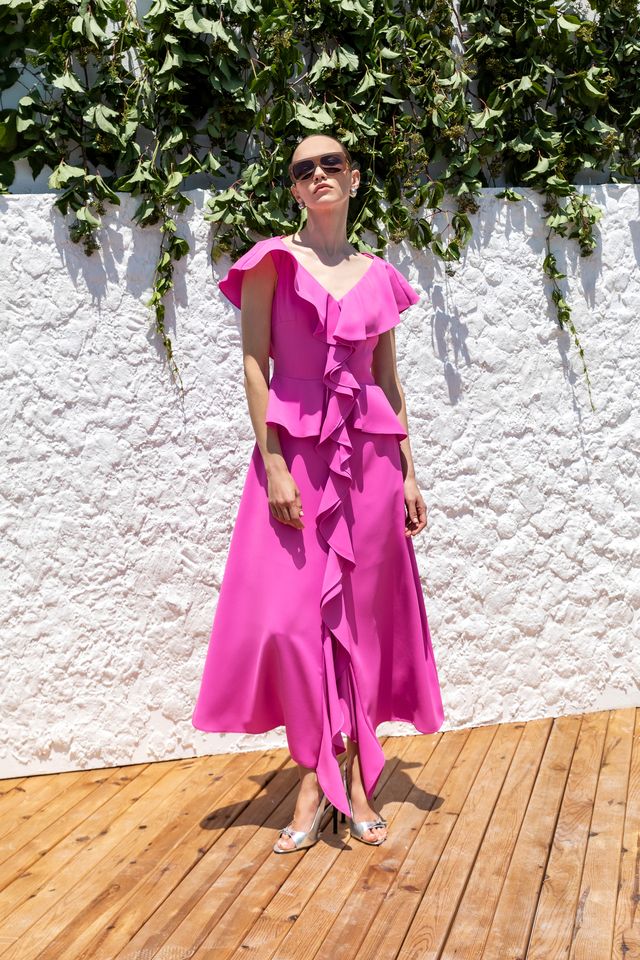 The Victoria Dress in Strawberry Pink