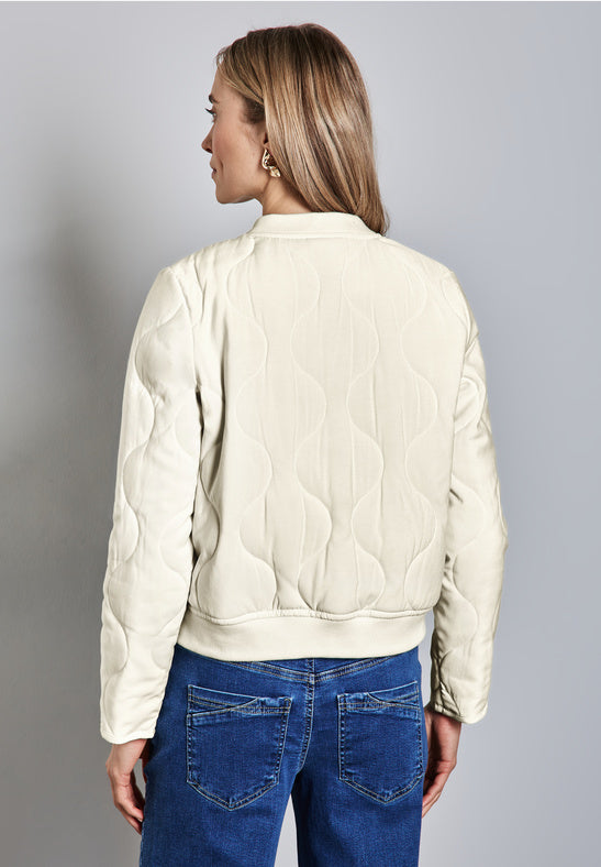 Vanilla Suede Bomber by Street One