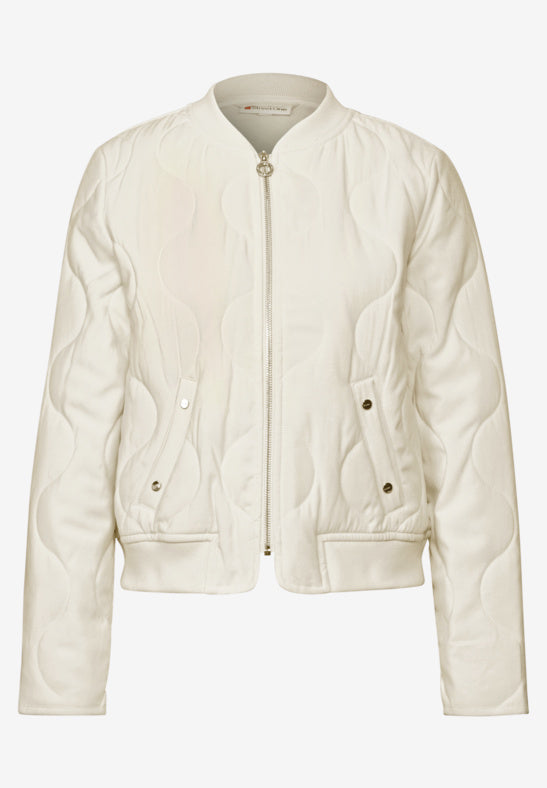 Vanilla Suede Bomber by Street One