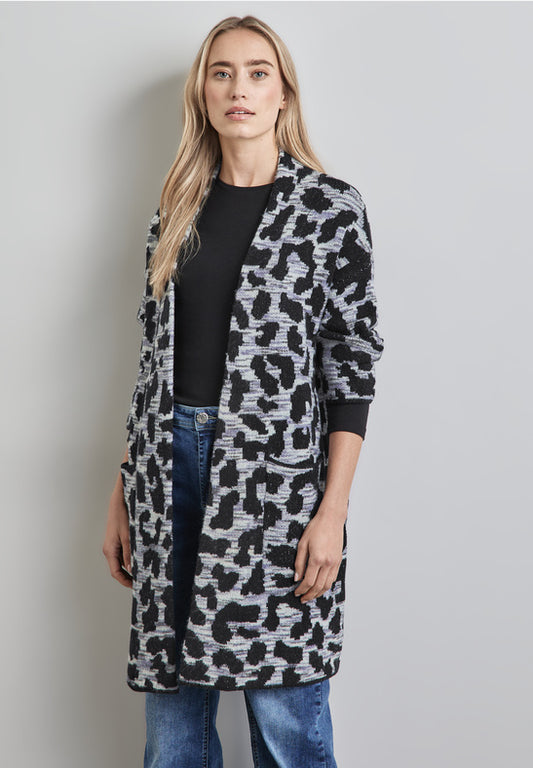 Ultra Long Leopard Cardigan by Street One