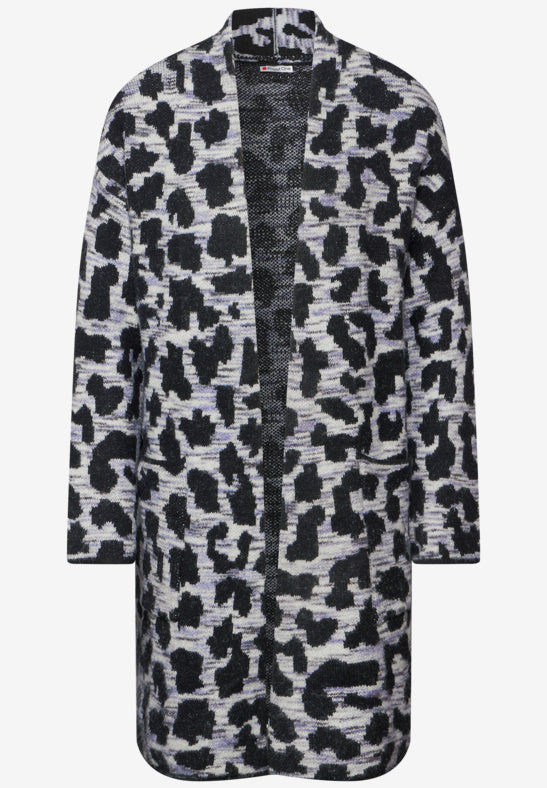 Ultra Long Leopard Cardigan by Street One