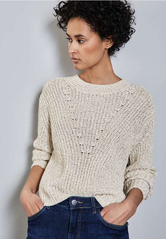 Golden Oatmeal Sweater by Street One