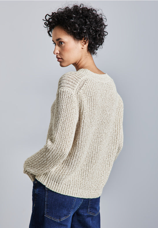 Golden Oatmeal Sweater by Street One