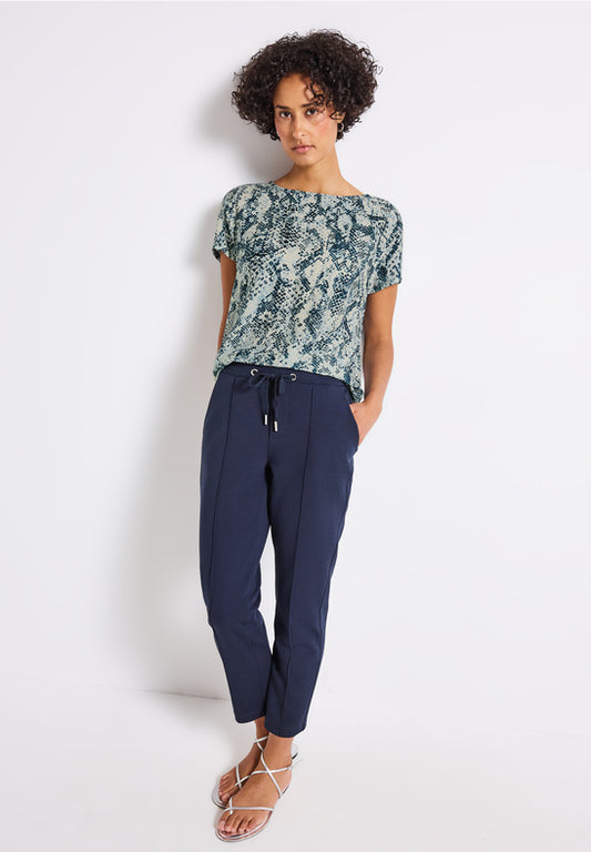 Petrol Snakeprint Shirt by Street One