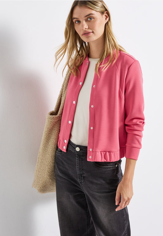 Coral Velvet Bomber