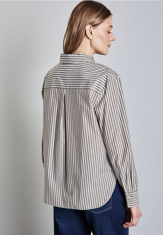 Striped Cotton Shirt by Street One