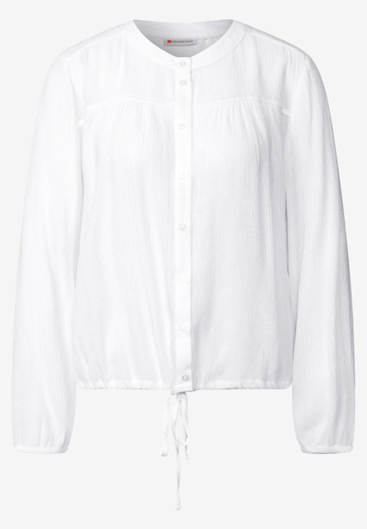 Crinkle Shirt in Optic White