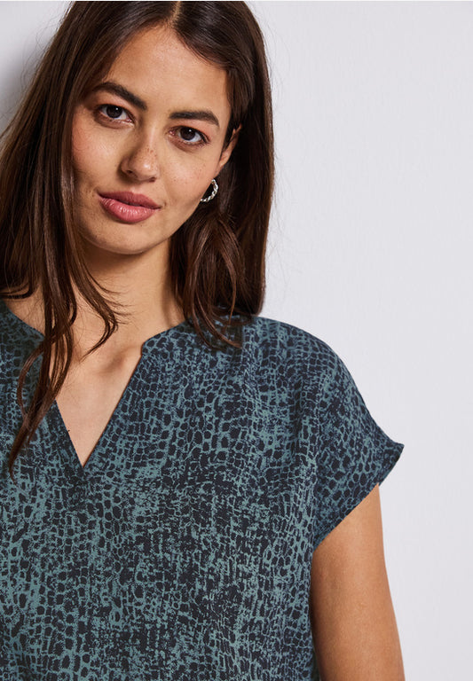 Snakeprint Ink Shirt by Street One