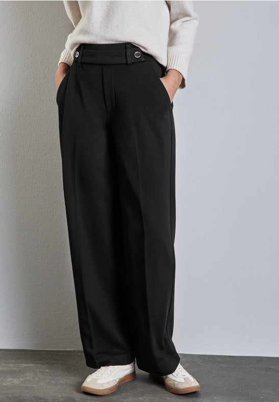 Onyx Wide Leg Trousers by Street One