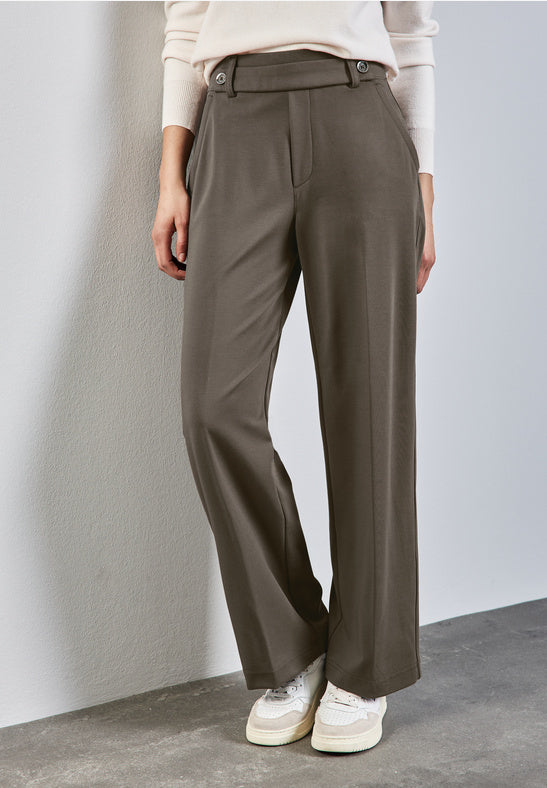 Chocolate Trousers Wide Leg by Street One