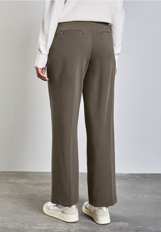 Chocolate Trousers Wide Leg by Street One