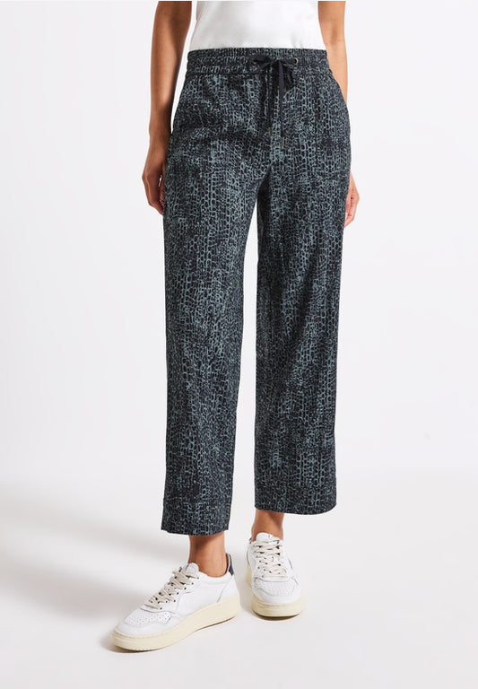 SnakePrint Trs in Petrol by Street One