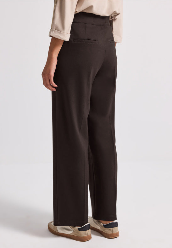 Chocolate Trousers Wide Leg by Street One
