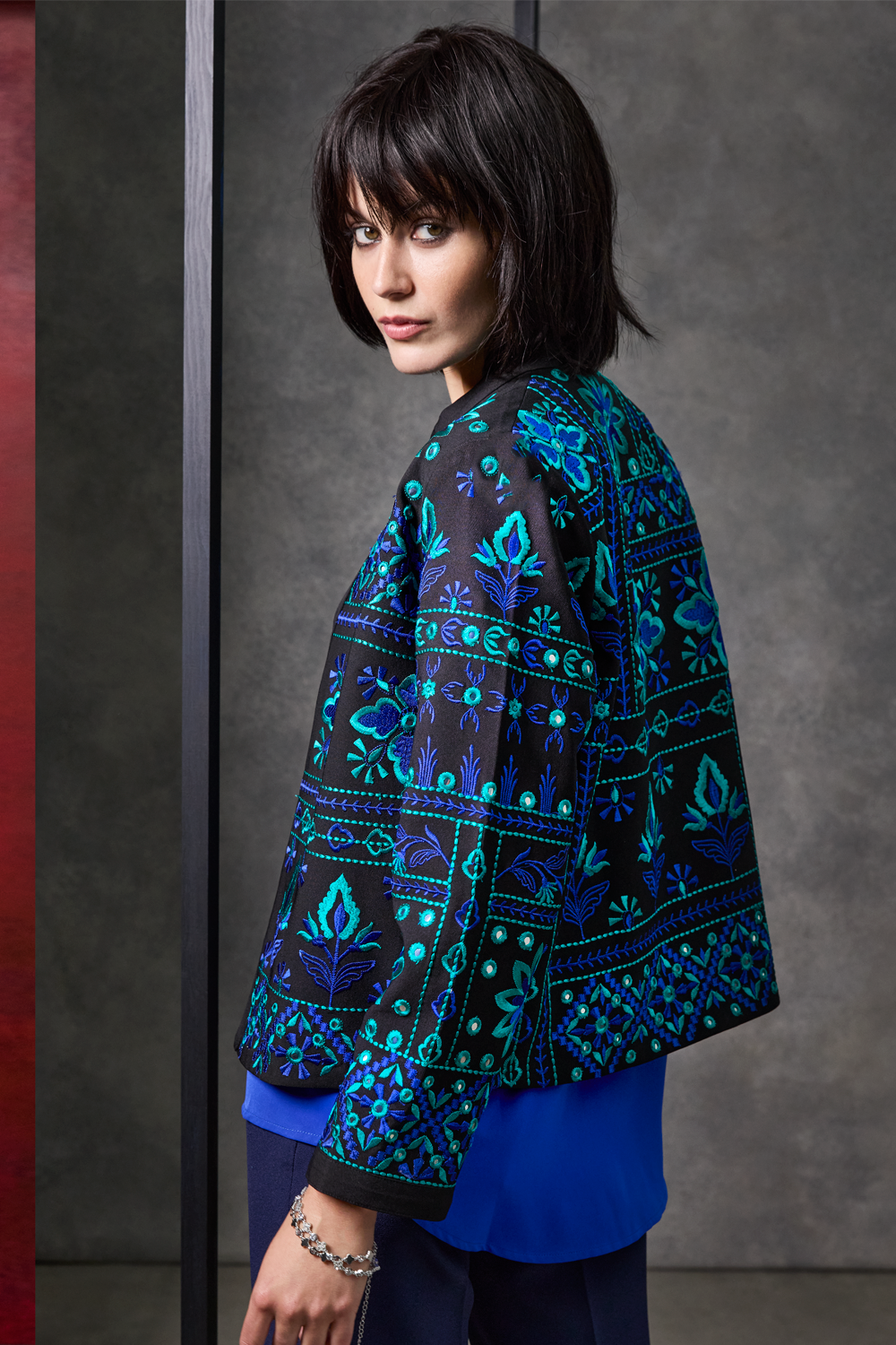 The Addison Sapphire Jacket