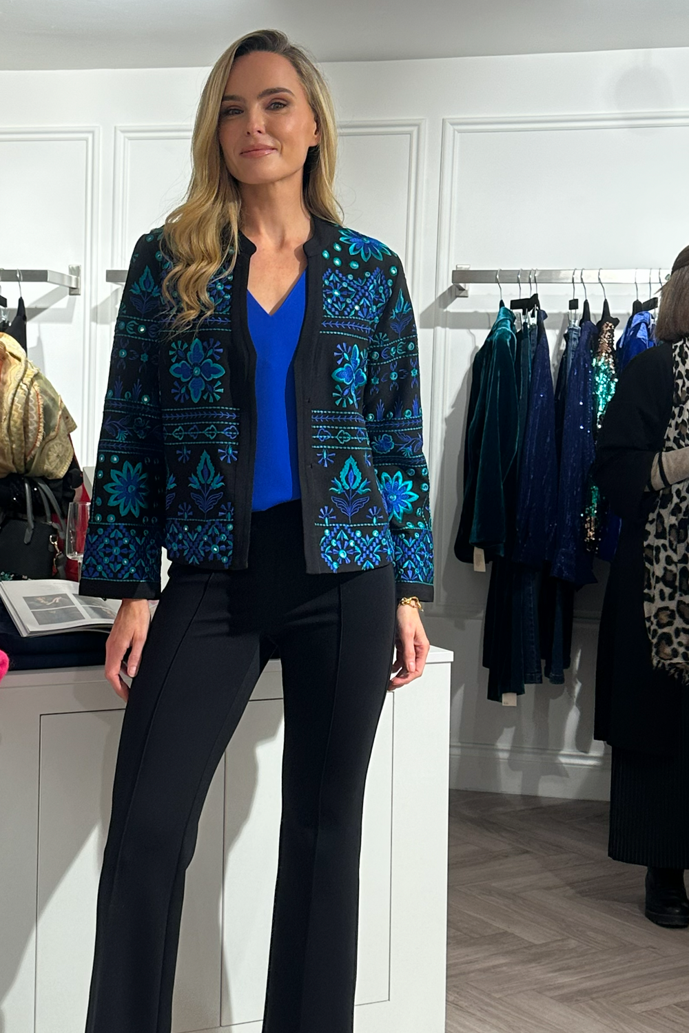 The Addison Sapphire Jacket