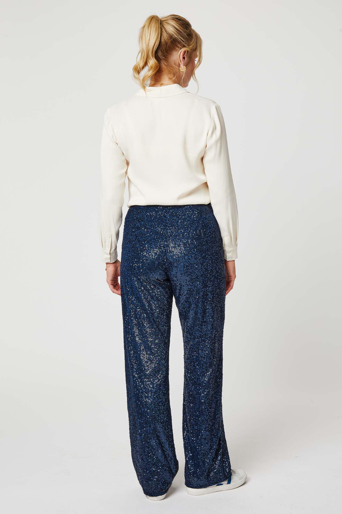 Midnight Sequin Trousers by Aspiga London