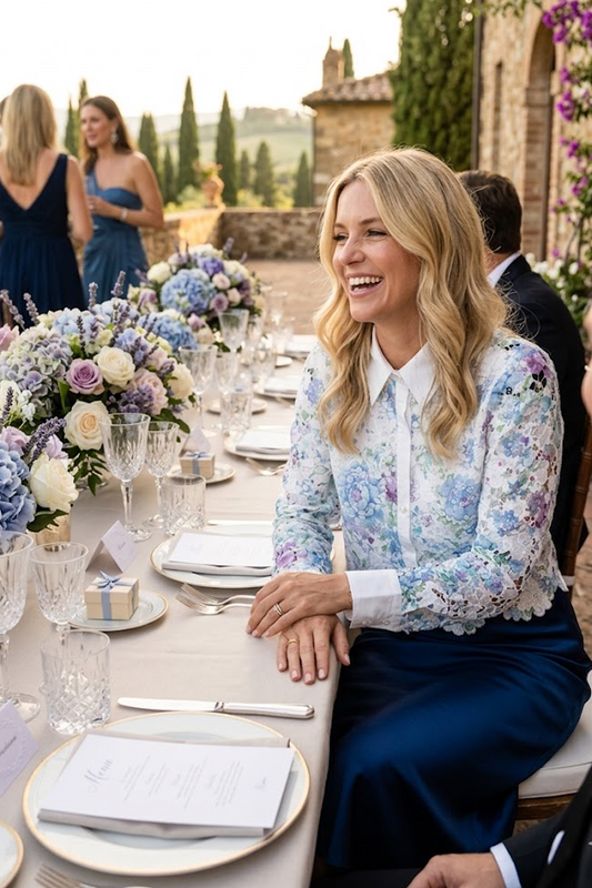 The Bettina Floral Lace Crop Shirt