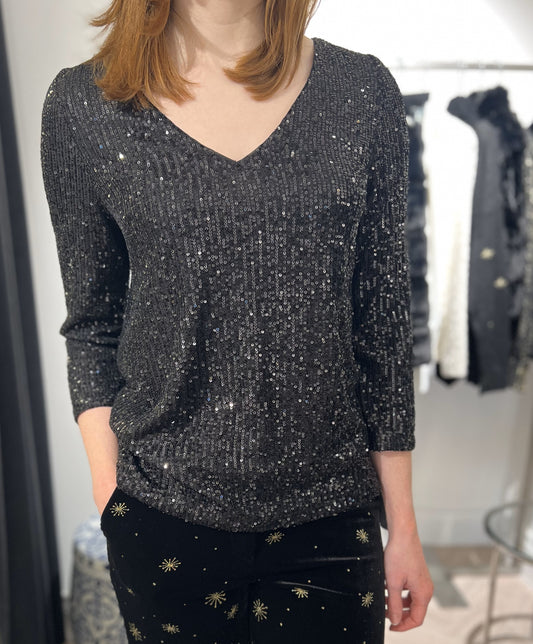 Black Sparkle Top