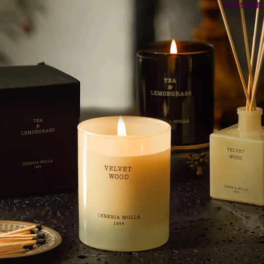 Velvet Wood Candle