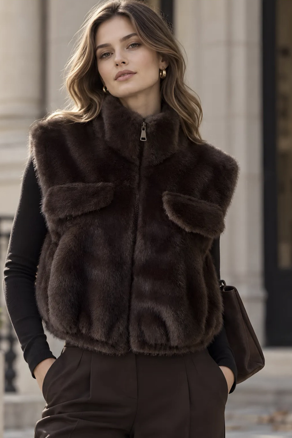 The Ginny Faux Fur Gilet