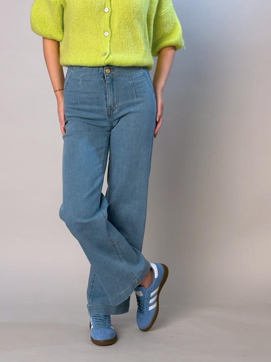 Freya Blue Wide Leg Jeans