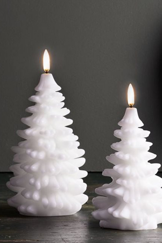 Pine Candle White Small
