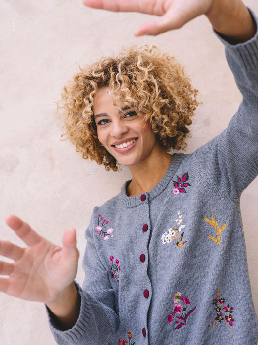 The Florence Embroidered Cardigan