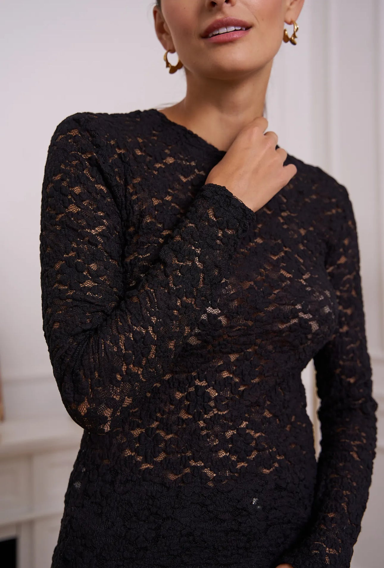 Floral Embossed Top