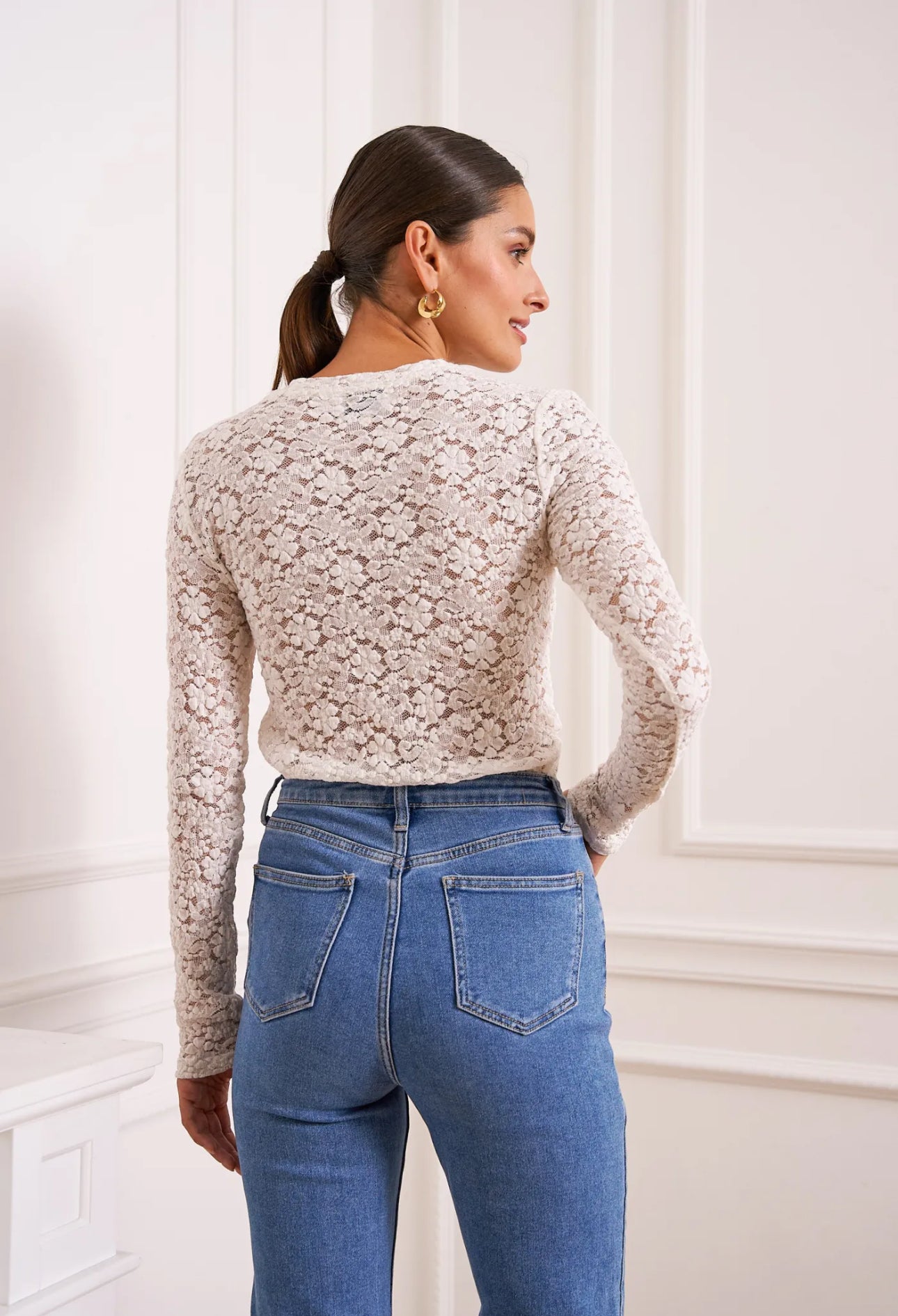 Floral Embossed Top