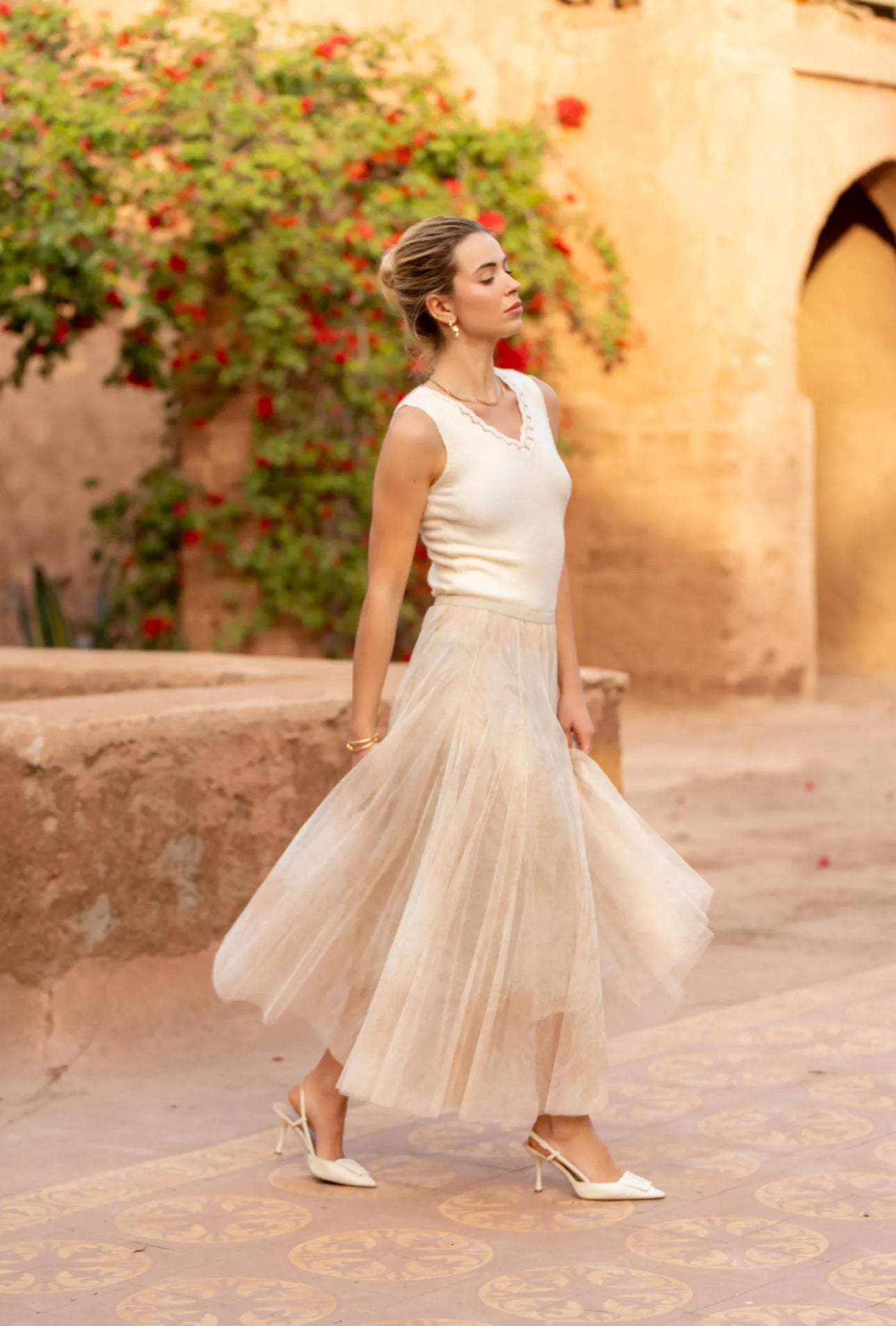 Isla Ivory Tulle Skirt