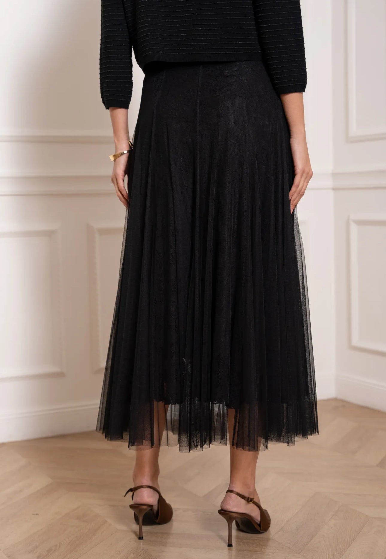 Isla Black Tulle Skirt