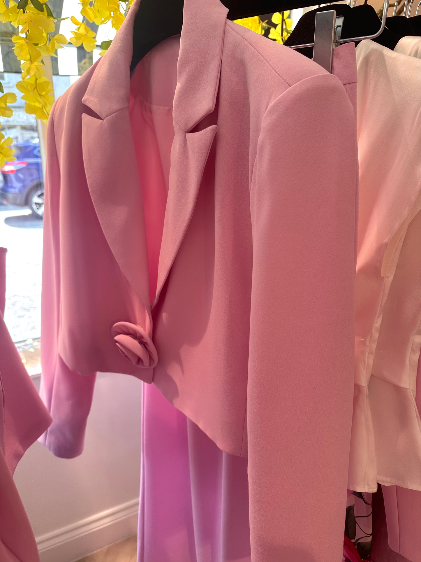 The Rose Jacket in Bubblegum Pink