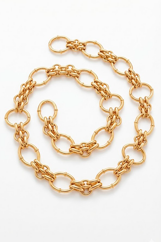 The Glenda Gold Loop Necklace