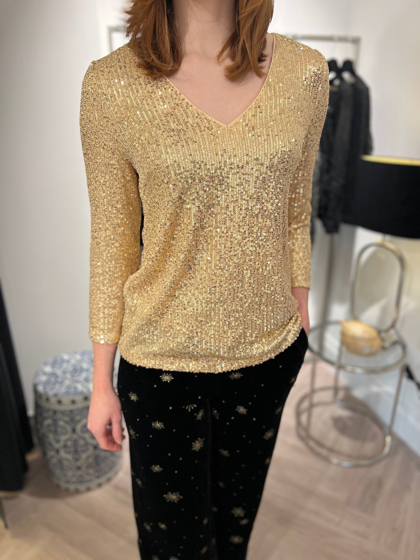 Gold Sparkle Top