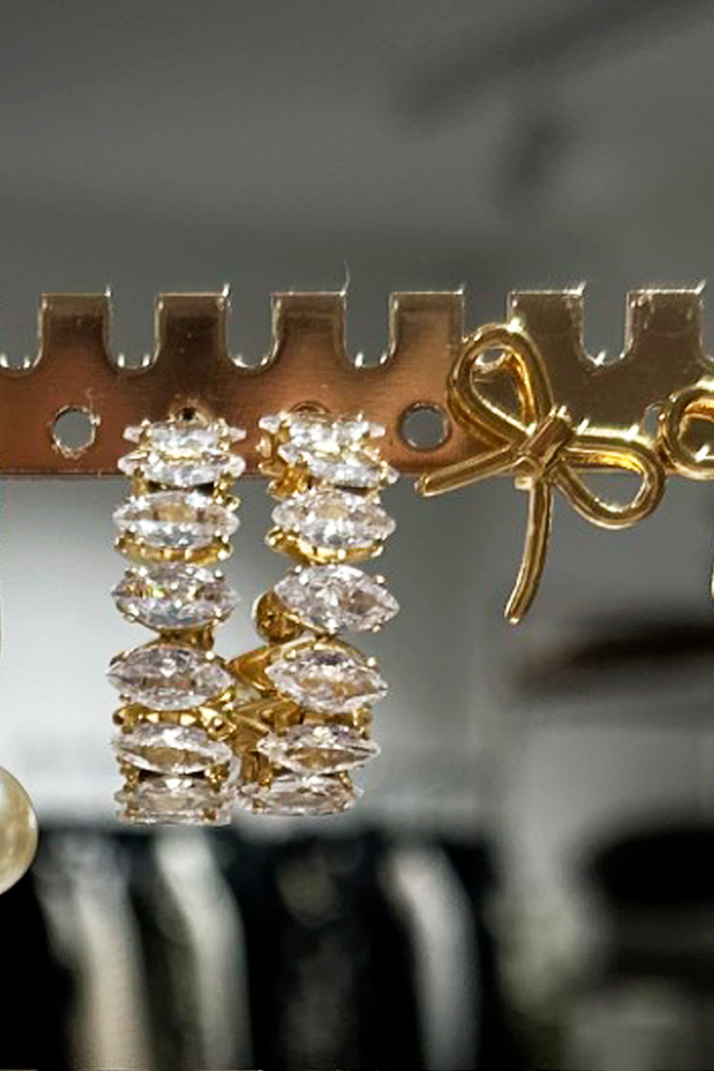 Gold Swarovski Cuff Earring