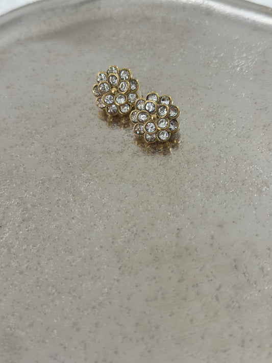 Floral Clip On Earring