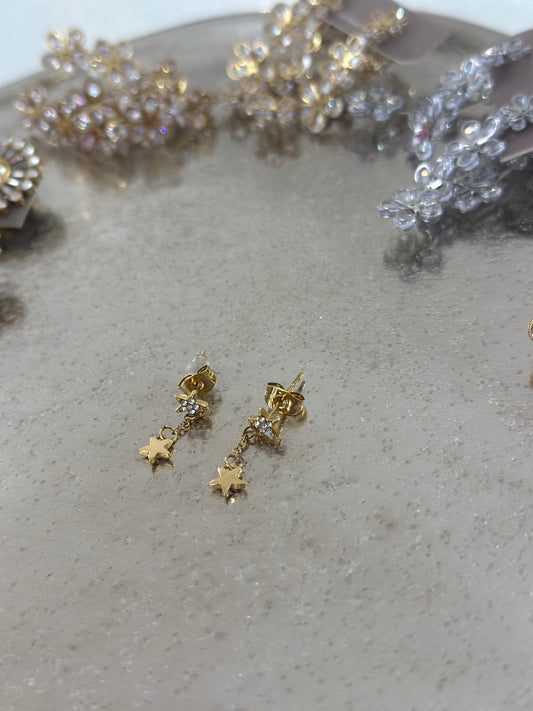 Starbright Gold Drop Earring