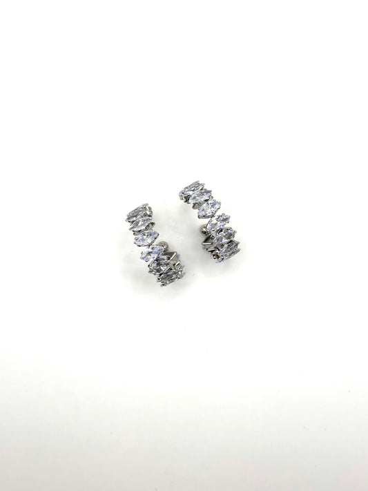 Silver Swarovski Cuff Earring