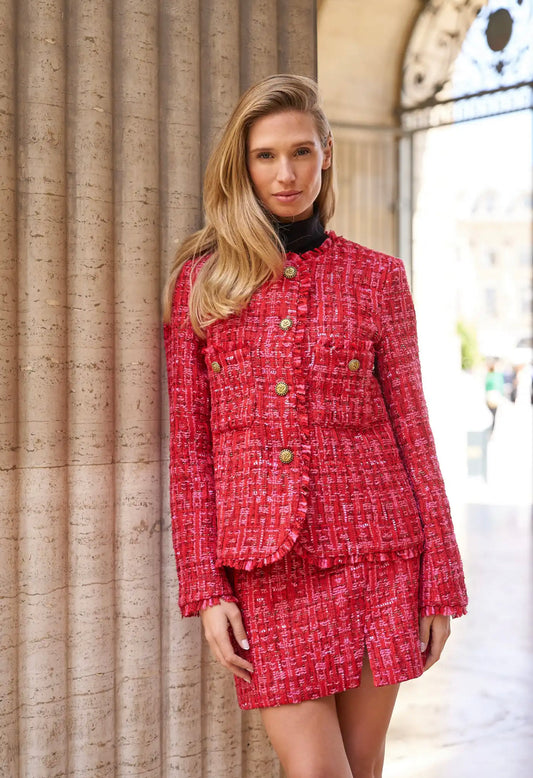Pink Bouclé Jacket