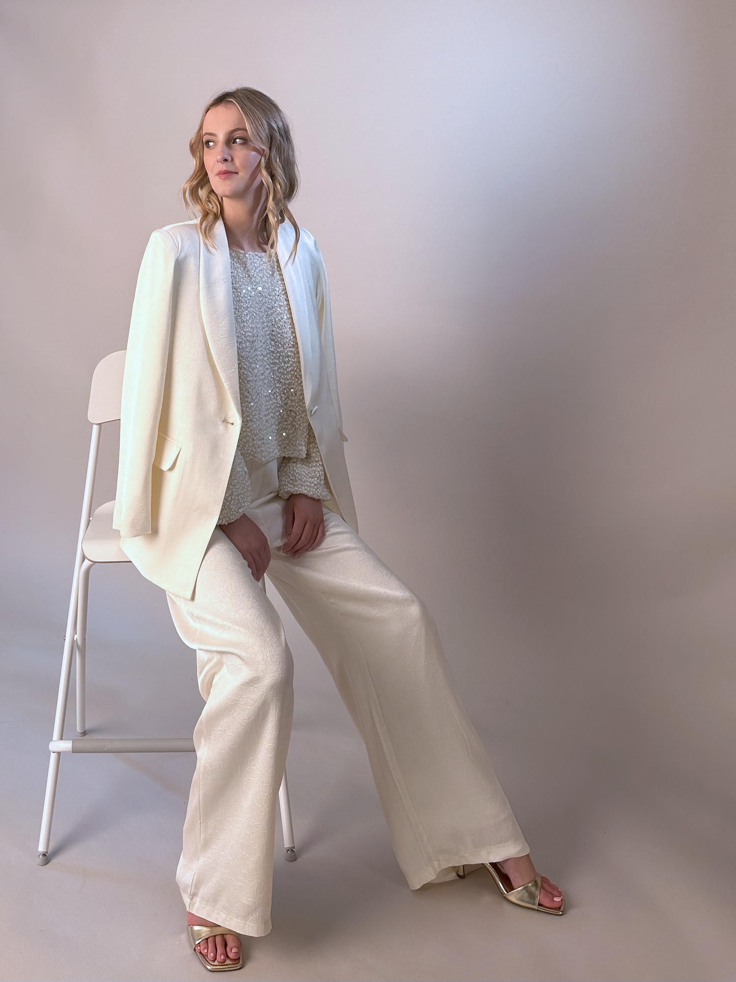 Jude Ivory Brocade Suit