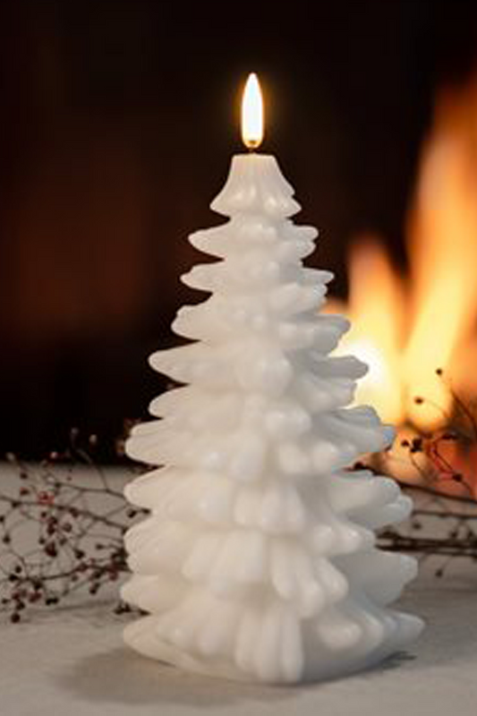 Pine Candle White Large