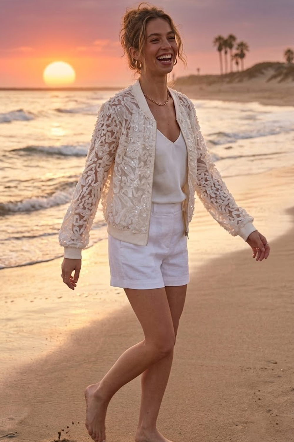 Latte Lace Bomber