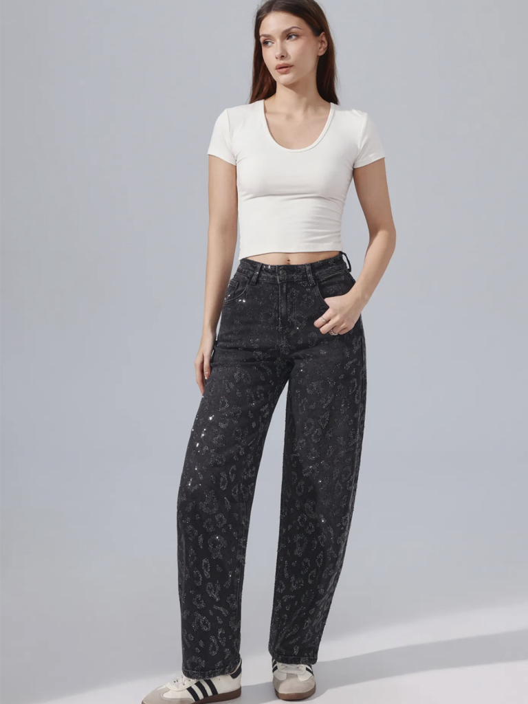 The Liza Leopard Jean