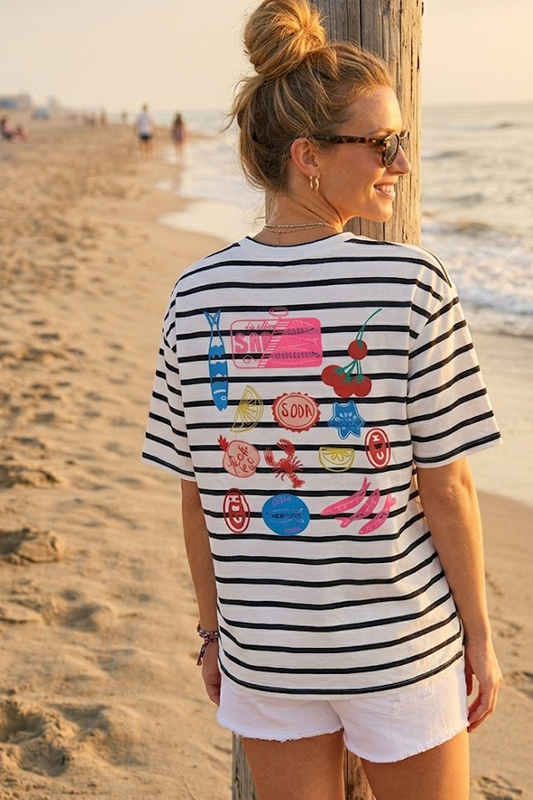 The Raya Stripe  Marina Tee