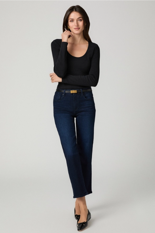 The Mason Reverse Seam Straight Ankle Denim
